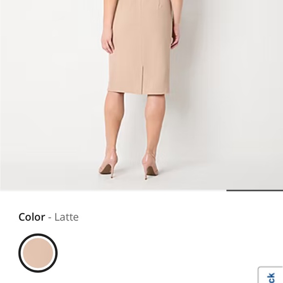 Maya Brooke Embellished Jacket Dress size 10 Taupe/champagne - Picture 5 of 5